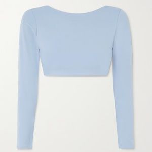 Port de Bras tulip cropped stretch-jersey top XS